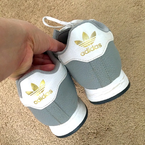 adidas Gray and Black Women's Sneakers - Picture 8 of 9